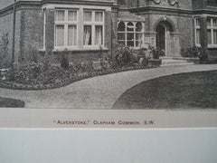 Alverstoke: Clapham Common, London, England, 1897. Gelatine