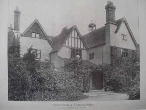 House, Ferndale in Tunbridge Wells, England, 1890. George Devey. Photo