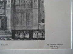 Reredos: Cheltenham College Chapel in England, 1904. H.A. Prothero. Photo