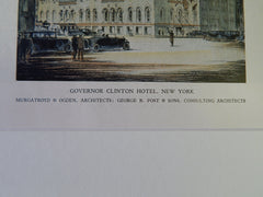 Governor Clinton Hotel, NY, 1928, Original Plan. Murgatroyd & Ogden, Architects