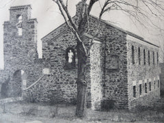St. Michael's P.E. Church, Fairfield, CT, E. B. Caldwell, Jr., 1924, Lithograph