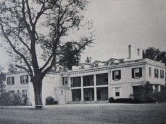 Alexander D. Falck House, Elmira, NY, Gibb & Waltz, 1924, Lithograph