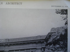 Lee Street School, Atlanta, GA. 1916. Edward Emmett Dougherty. Lithograph