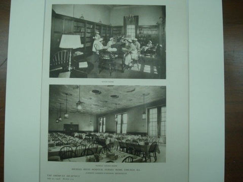 Rooms #2: Michael Reese Hospital Nurses' Home, Chicago IL, 1926.  Schmidt, Garden & Erikson
