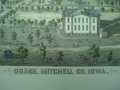 Scene of Osage, Mitchell County IA. Andreus Atlas, 1874