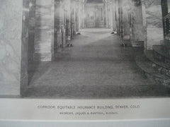 Equitable Insurance Building, Denver CO, 1893. Andrews, Jaques & Rantoul. Gelatine