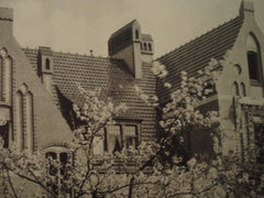 Pfarrhaus Parsongae, Potsdam, Prussia, 1898. L. Von Tiedemann. Lithograph