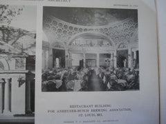 Restaurant Building For Anheuser-Busch Brewing, St. Louis, MO, 1916. T.P. Barnett Co