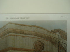 Design for Union Trust Co.'s Building in San Francisco CA, 1909. Bliss & Faville. Original Plan