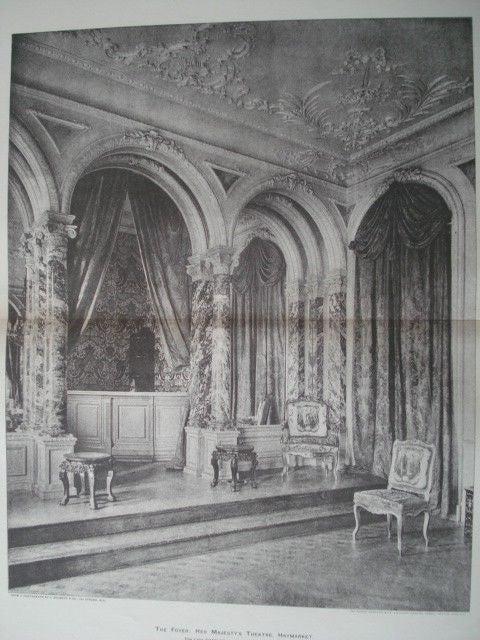 Foyer: Her Majesty's Theatre, Haymarket, England, 1897. Charles J. Phipps