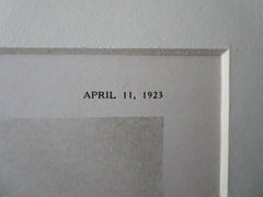J.B. Crouse House, Exterior, Cleveland, OH, Meade & Hamilton, 1923, Lithograph