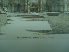 Peterborough Cathedral. Peterborough, England. 1882. Unknown Archt. Original Plan