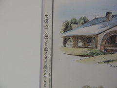 Chestnut HIll Station, Boston and Albany Railroad, MA, 1884, Original Plan