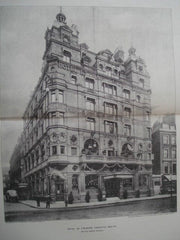 Hotel De L'Europe, Leicester Square, London, England, 1900. Walter Emden
