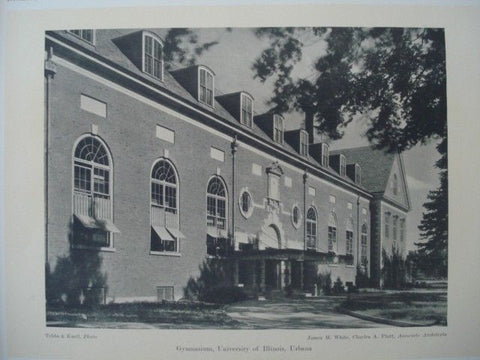 Gymnasium, University of Illinois in Urbana IL, 1927. Charles A. Platt & James M. White