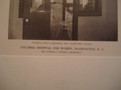 Interior: Columbia Hospital for Women, Washington DC, 1916. Nathan C. Wyeth