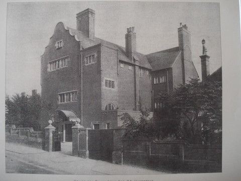 Exterior: House for Edwin Long Esq, Hampstead, England, 1890. R. Norman Shaw