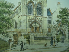 Park Hill Congregational Church in Nottingham, England, 1882. J. Tait & J. Langham. Original