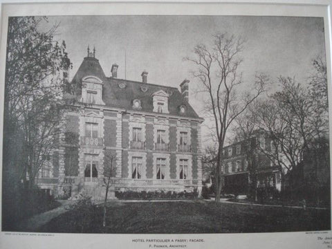 Hotel Particulier A Passy in  Paris, France, 1901. F. Paumier. Photo