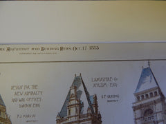 Mutual Life of Boston, Shakespeare Tower, Stratford + More, 1885, Original Plan