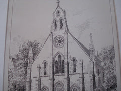 Restoration: Holy Trinity Church, Reading, England. 1890. Geo. W. Webb