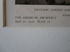 Haddon Hall Garden, Atlantic City, NJ, Rankin, Kellogg, Crane, 1926, Lithograph