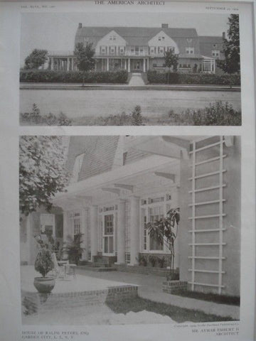 House of Ralph Peters, Esq., Garden City, Long Island NY, 1909. Aymar Embury II