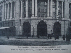 South Terminal Station, Boston MA, 1895. Shepley, Rutan & Coolidge