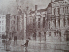 Oxford Municipal Buildings, Oxford England, 1892. J. Hewitt. Photogravure