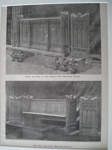 Minterne Church: Lord Digby's Pew, England, 1897. A. H. Ryan Tennison, Edward Thornton