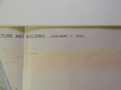First Baptist Church, Newark, NJ, Lamb & Rich, Architects, 1890. Original Plan