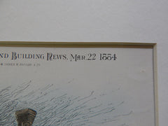 Stable, W L Butler, Brooklyn, Long Island, NY, 1884, Rossiter & Wright, Original