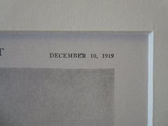 T. Newbold House Exterior, E 79th St, NY, McKim, Mead & White, 1919, Lithograph