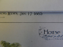 House at Dellwood, A Kirby Barnum, St Paul, MN, 1885, Cass Gilbert, Original
