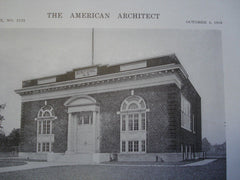 District School, Menando, NY. 1916. Walter H. Van Guysling. Lithograph