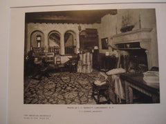 Interior, House of C. C. Merritt, Larchmont NY, 1926. F. J. Sterner. Lithograph