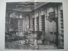 Library: Stanmore Hall, Bridgnorth, England, 1893. Brightwen Binyon. Photo