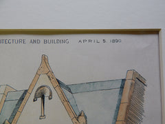 Store, Office Building, Frank, Bailey & Farmer, Architects, Kearney, NE, 1890, Original Plan