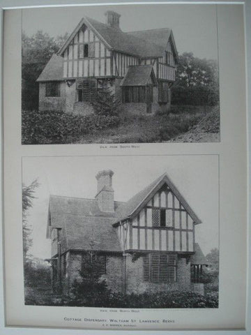 Cottage Dispensary,Waltham St Lawrence, Berkshire, England, 1892. E. P. Warren