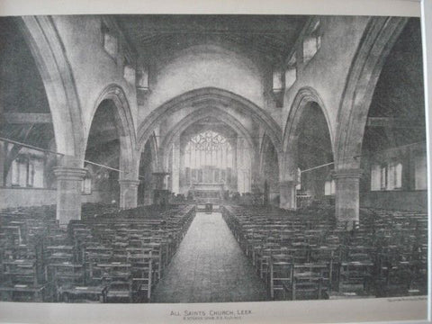 Interior: All Saints Church, Leek, England, 1890. R. Norman Shaw. Photo