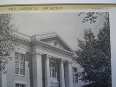 Side view: Converse County Court House, Douglas, WY, 1916. W.N. Bowman. Lithograph