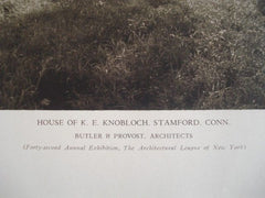 House of K. E. Knobloch, Stamford CT, 1927. Butler & Provost. Lithograph