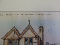 House, F M Gamble, San Francisco, CA, W Polk, Architect, 1890, Original Plan