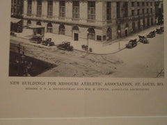 Exterior: Missouri Athletic Association,  St. Louis MO, 1916. G.F.A. Brueggeman and Wm. B. Ittner