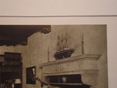 Interior, House of C. C. Merritt, Larchmont NY, 1926. F. J. Sterner. Lithograph