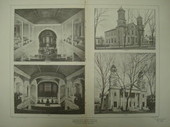 Congregational Church in Marietta OH, 1902. E. C. & G. C. Gardner. Photogravure