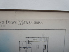E.H. Van Ingen, Esq. House, Washington, CT, Original Plan. Potter & Robertson