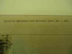 Residence of Howard Soule, Jr., Esq. in Syracuse NY. 1877. Archidmedes Russell. Original Plan