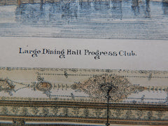 Progress Club; Dining, Drawing Room, Ballroom, New York, 1890, Original Plan
