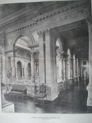 Corridor: Gosford House, Longniddry, Scotland, 1895. W. Young. Photogravure